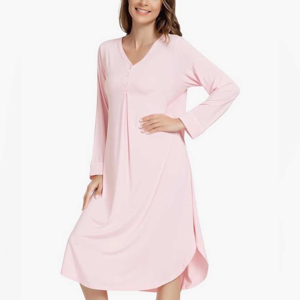 Women's Pink Sleepwear Nightgown